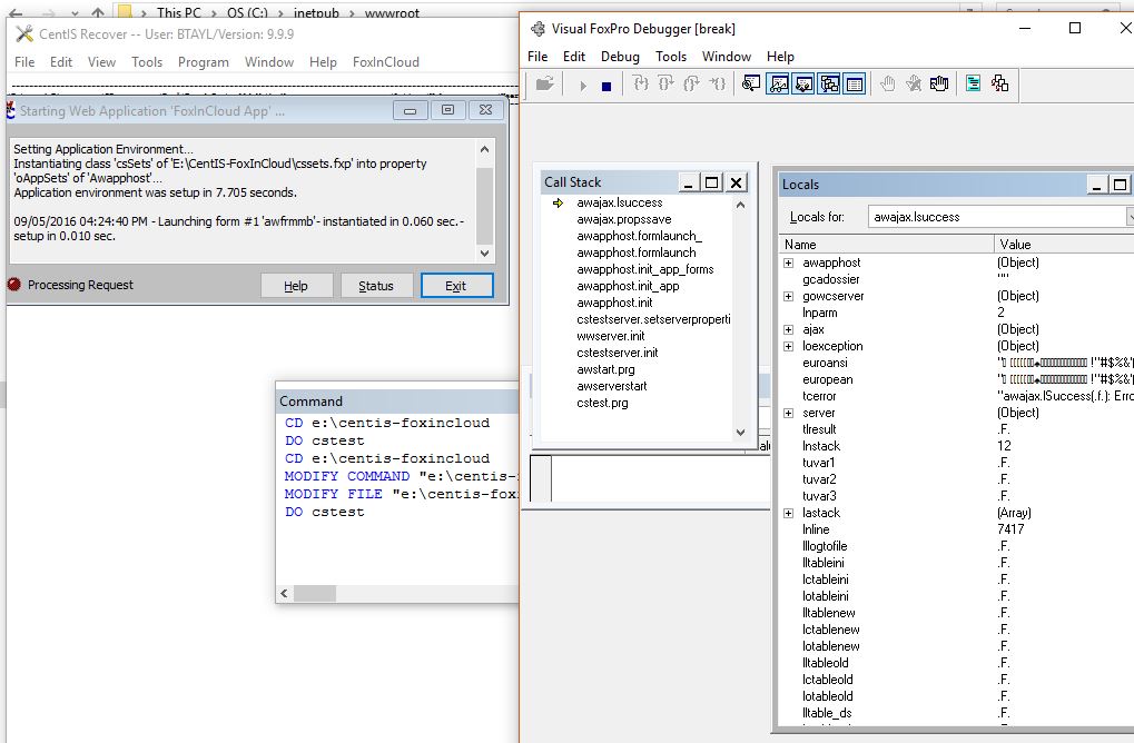 Web Error After Adaptation - West Wind Technologies Support