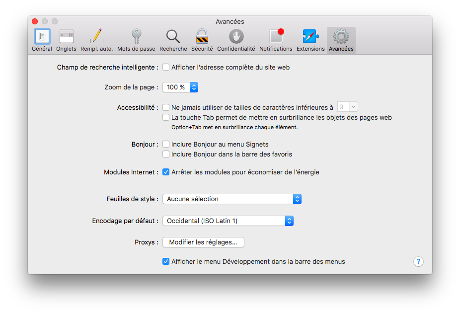 Safari Mac enable devtools