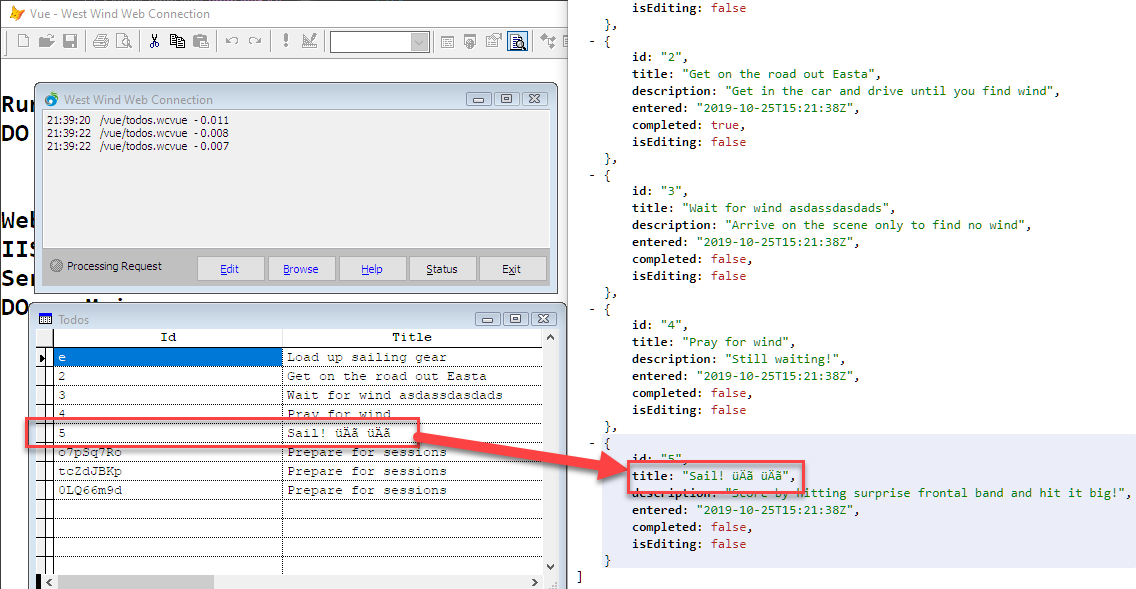 Escape Characters In JSON Responses West Wind Technologies Support